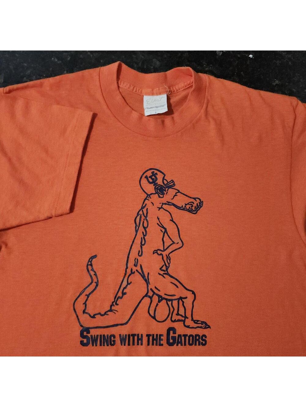 Vintage 80s University of Florida Swing With The Gators Parody RARE Mens Large